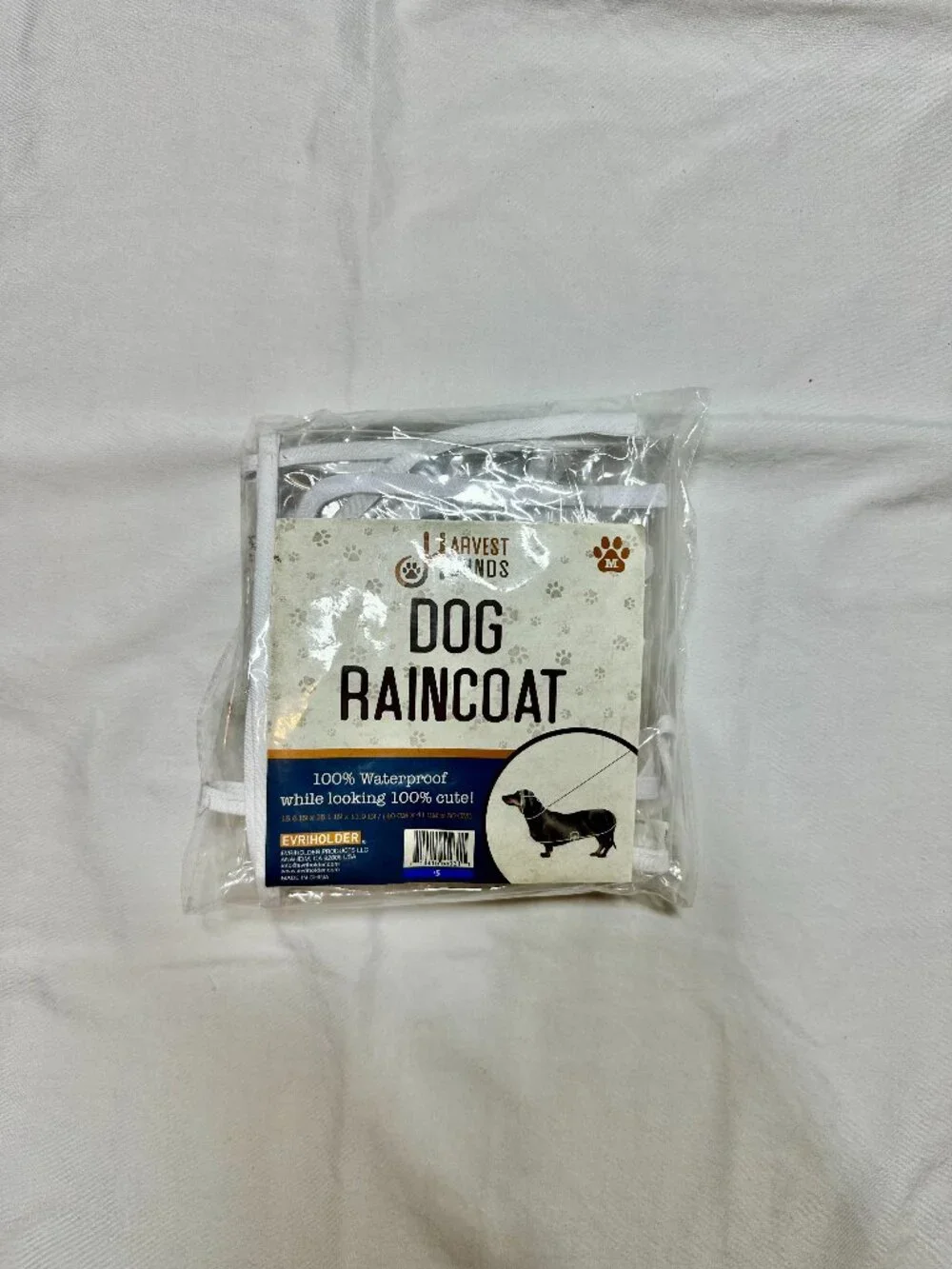 Dog Raincoat - Clear - Medium
